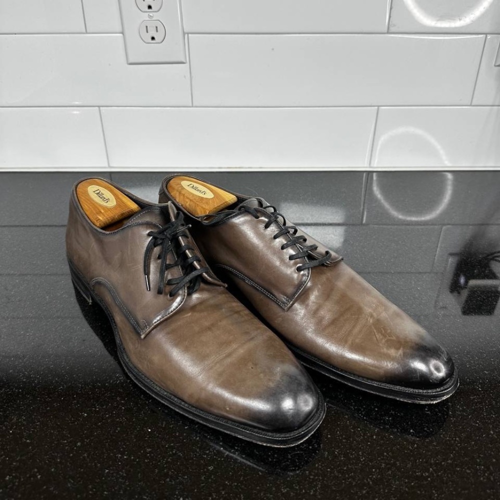 To Boot New York Adam Derrick Men US 12 Leather Gray